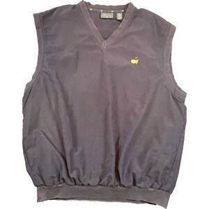 Vtg Masters tournament Mens blue lined golf vest jacket size XXL 2XL Hong Kong